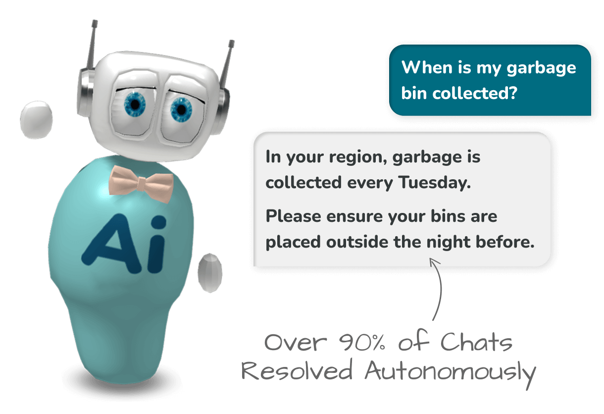 AI chatbot for local government providing real-time citizen support - Powerfront.