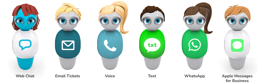 Customizable chatbot avatars designed to enhance customer experience.