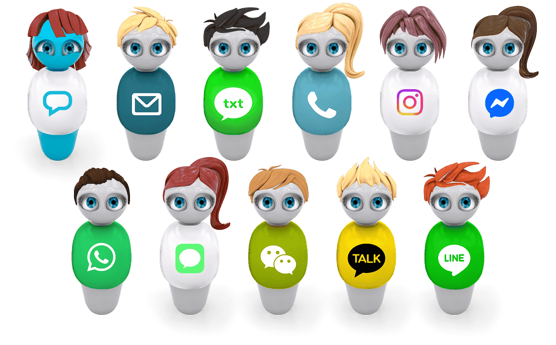 AI-powered customer service technology avatars that seamlessly integrate with all major platforms.