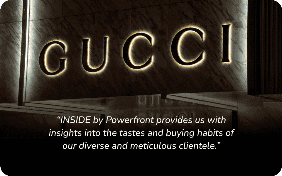 Gucci brand - Luxury e-commerce chatbot that interacts with online shoppers through personalized conversations.